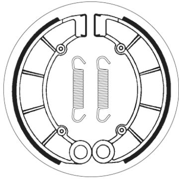 SBS 2027 BRAKE SHOES