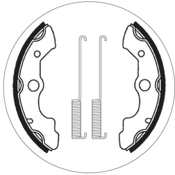 SBS 2045 BRAKE SHOES