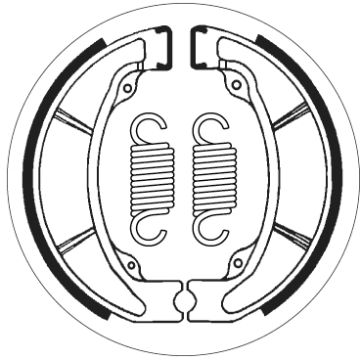 SBS 2047 BRAKE SHOES