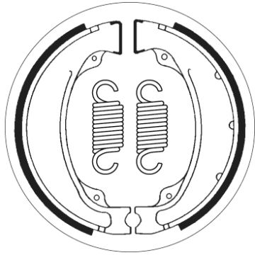 SBS 2055 BRAKE SHOES
