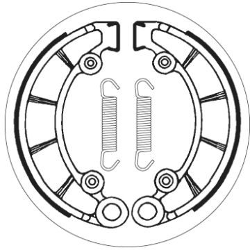SBS 2072 BRAKE SHOES
