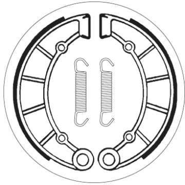 SBS 2091 BRAKE SHOES