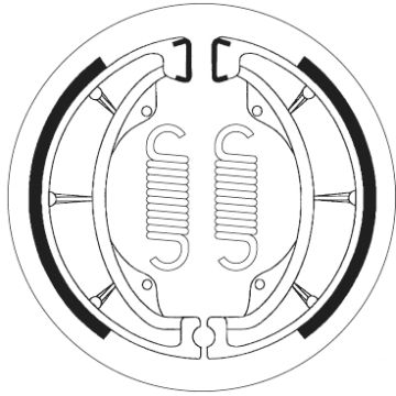 SBS 2202 BRAKE SHOES
