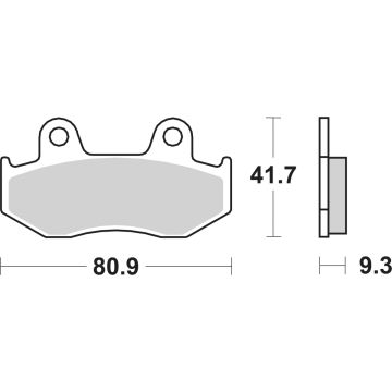 SBS 125HF BRAKE PADS ORGANIC