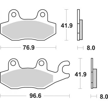 SBS 134MS BRAKE PADS SINTER