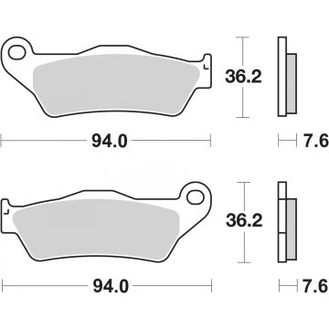SBS 151MS BRAKE PADS SINTER