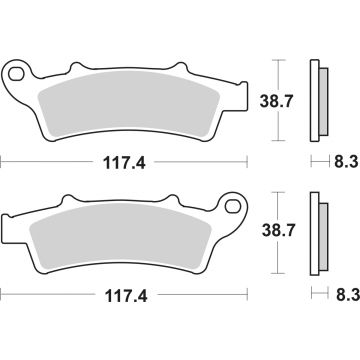 SBS 159MS BRAKE PADS SINTER