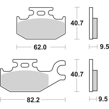 SBS 196CT BRAKE PADS ORGANIC