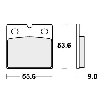 SBS 506HF BRAKE PADS ORGANIC