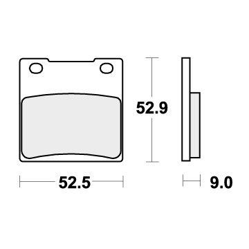 SBS 556RQ BRAKE PADS ORGANIC RACING
