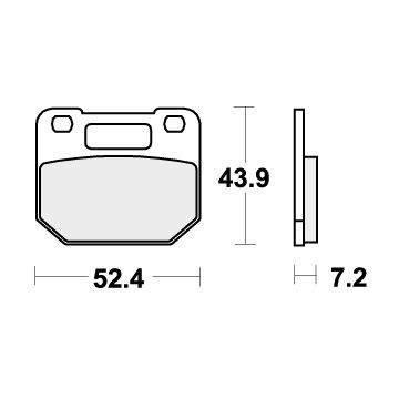 SBS 587HF BRAKE PADS ORGANIC