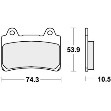 SBS 590HS BRAKE PADS SINTER