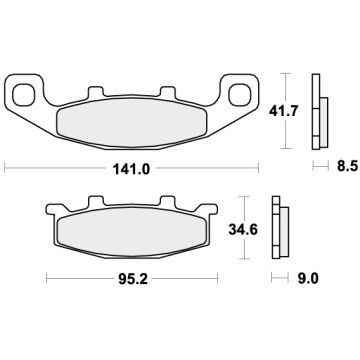 SBS 597HS BRAKE PADS SINTER