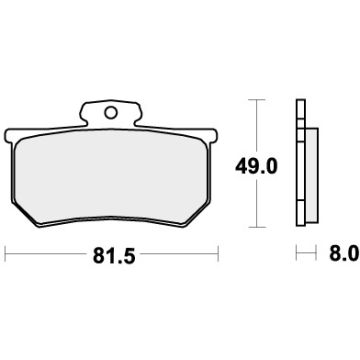 SBS 599RQ BRAKE PADS ORGANIC RACING