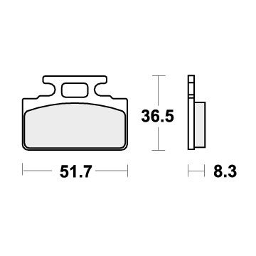 SBS 618RQ BRAKE PADS ORGANIC RACING