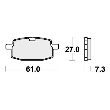 SBS 619HF BRAKE PADS ORGANIC