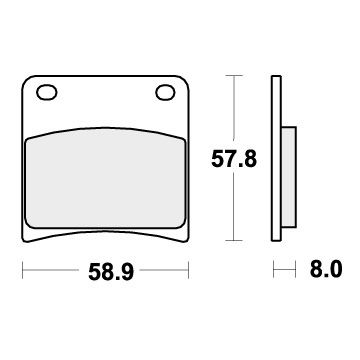 SBS 620HF BRAKE PADS ORGANIC
