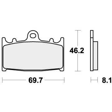 SBS 631HF BRAKE PADS ORGANIC
