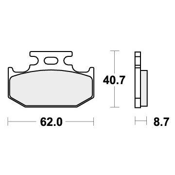 SBS 632RSI BRAKE PADS SINTER RACING