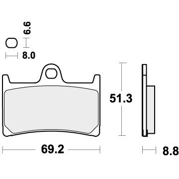 SBS 634HS BRAKE PADS SINTER