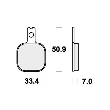 SBS 656HF BRAKE PADS ORGANIC