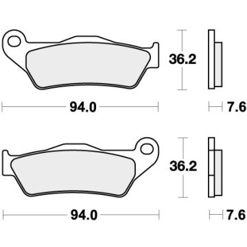 SBS 671SI BRAKE PADS SINTER