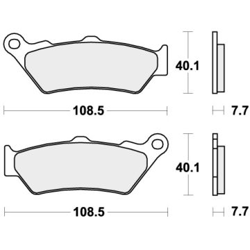 SBS 674SI BRAKE PADS SINTER
