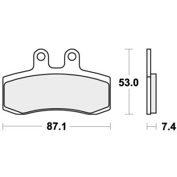 SBS 681HF BRAKE PADS ORGANIC