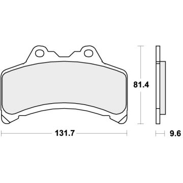 SBS 682HF BRAKE PADS ORGANIC