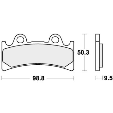 SBS 683RST BRAKE PADS SINTER SPORT