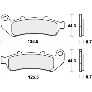 SBS 685HF BRAKE PADS ORGANIC