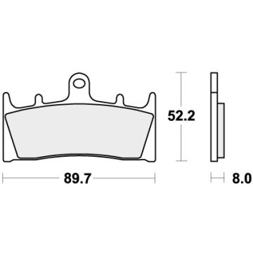 SBS 686HHS BRAKE PADS SINTER