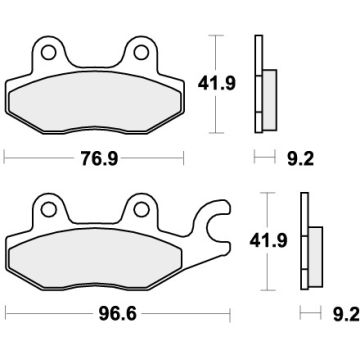 SBS 688RS BRAKE PADS SINTER SPORT