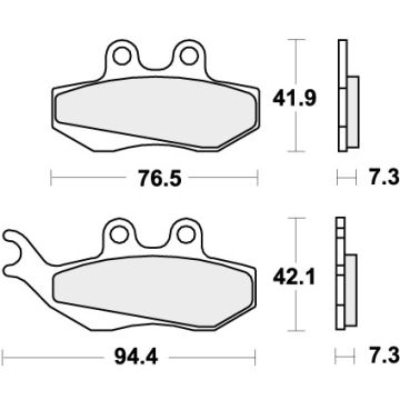 SBS 689HF BRAKE PADS ORGANIC