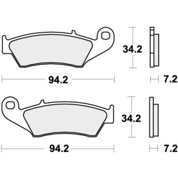 SBS 694HF BRAKE PADS ORGANIC