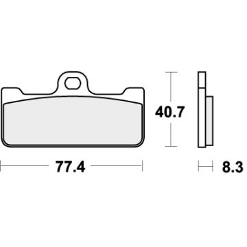 SBS 695RS BRAKE PADS SINTER SPORT