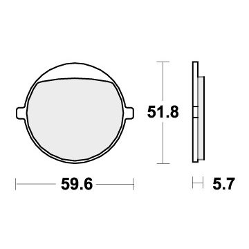 SBS 699HF BRAKE PADS ORGANIC