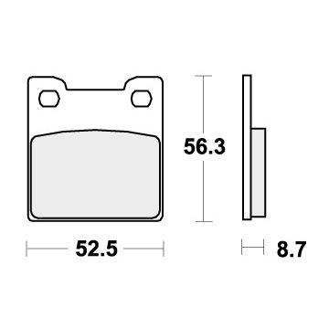 SBS 701HF BRAKE PADS ORGANIC