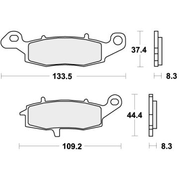 SBS 704SP BRAKE PADS SINTER EVO