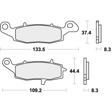 SBS 705HS BRAKE PADS SINTER