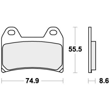 SBS 706DS-1 BRAKE PADS SINTER RACING