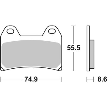 SBS 706H.HS BRAKE PADS SINTER