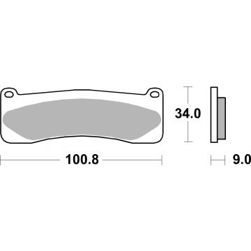 SBS 707DS-1 BRAKE PADS SINTER RACING