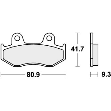 SBS 709HF BRAKE PADS ORGANIC