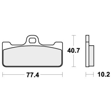 SBS 711DS-2 BRAKE PADS SINTER RACING