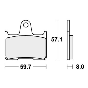 SBS 715HCT BRAKE PADS ORGANIC