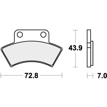 SBS 717ATS BRAKE PADS SINTER