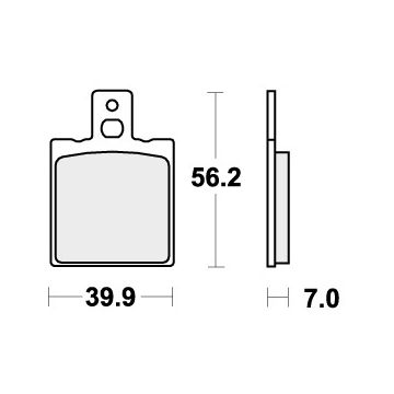 SBS 718RSI BRAKE PADS SINTER RACING