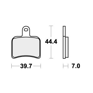 SBS 719RQ BRAKE PADS ORGANIC RACING