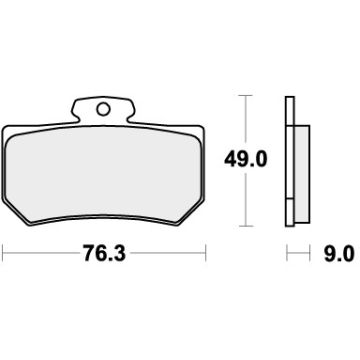 SBS 720RQ BRAKE PADS ORGANIC RACING
